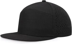 Oversize XXL Blank Flatbill Mesh Snapback Cap for Big Head 23.6"-25.6" Extra Large 6 Panel Camper Style Hat Baseball Cap