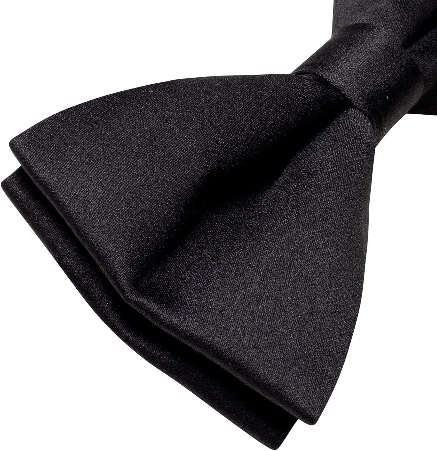 Pre-Tied Bow Tie Satin Solid Bowtie Adjustable Tuxedo Bowties for Men with Gift Box Wedding Party