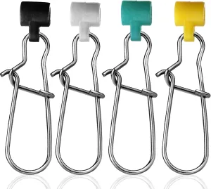 Sinker Slides for Fishing Rigs - 25/50/100pcs Duo Lock Snaps for Fishing Line Heavy Duty Weights Sinkers Saltwater Connector Accessories
