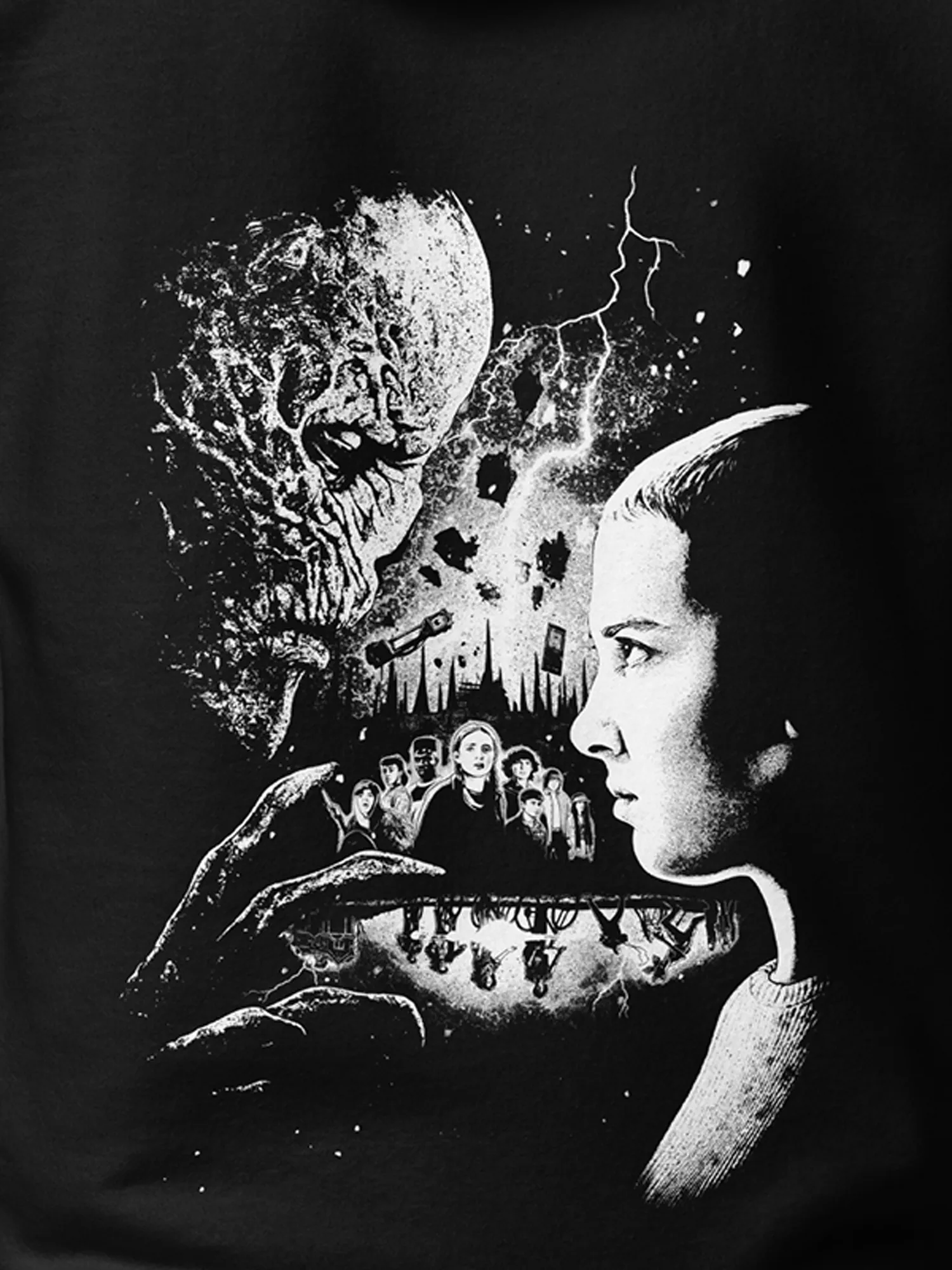 Stranger Things x Kyle Lambert Unisex Hoodie [Black]