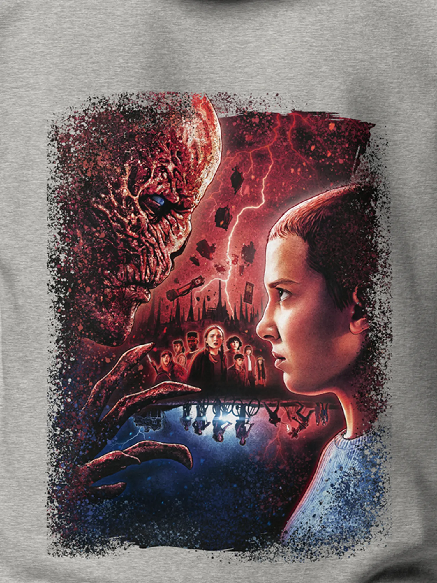 Stranger Things x Kyle Lambert Unisex Hoodie [Sport Grey]