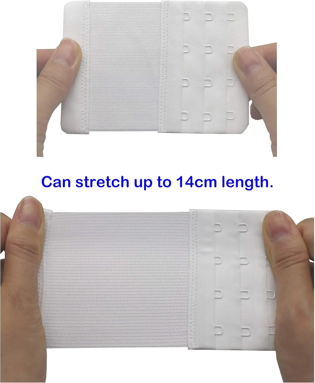 Tamlien 4 Hook Bra Extenders,Stretchy Soft and Comfortable Bra Strap Extender