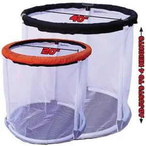 The Zone Adjustable Height Round Base Goal - 40" or 20" Wide - Optional Colored Skirts & Open Net (20" Adjustable Round Base Goal)