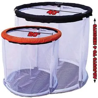 The Zone Adjustable Height Round Base Goal - 40" or 20" Wide - Optional Colored Skirts & Open Net (20" Adjustable Round Base Goal)