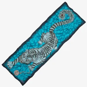 Tigris Silk Chiffon Skinny Scarf