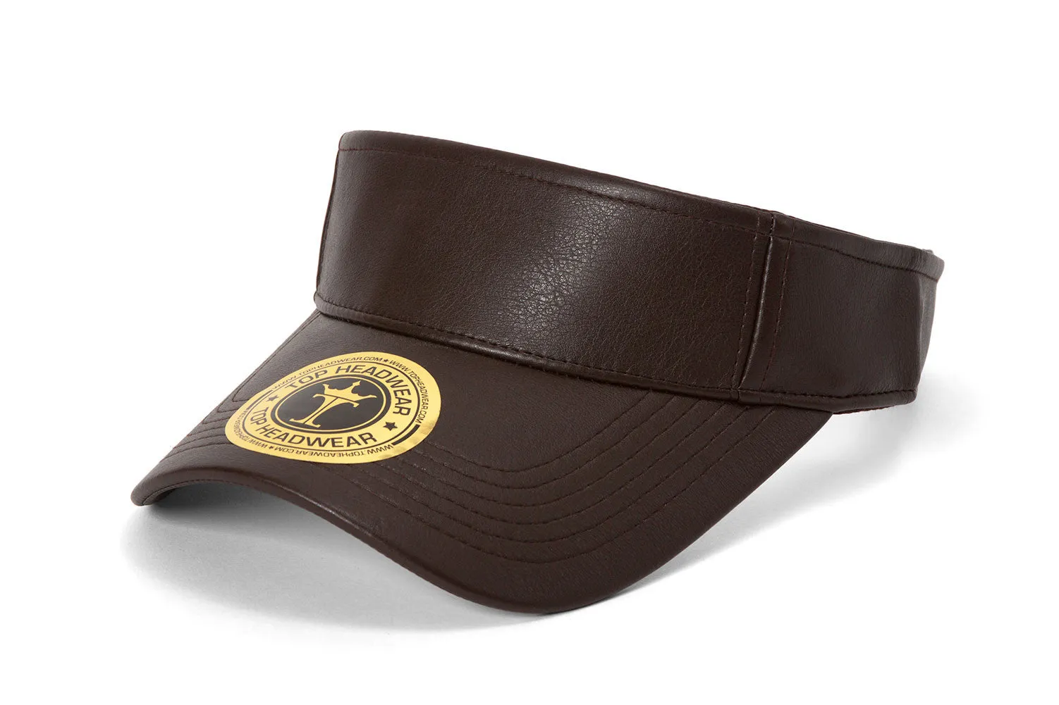 TopHeadwear Vegan Leather Adjustable Visors