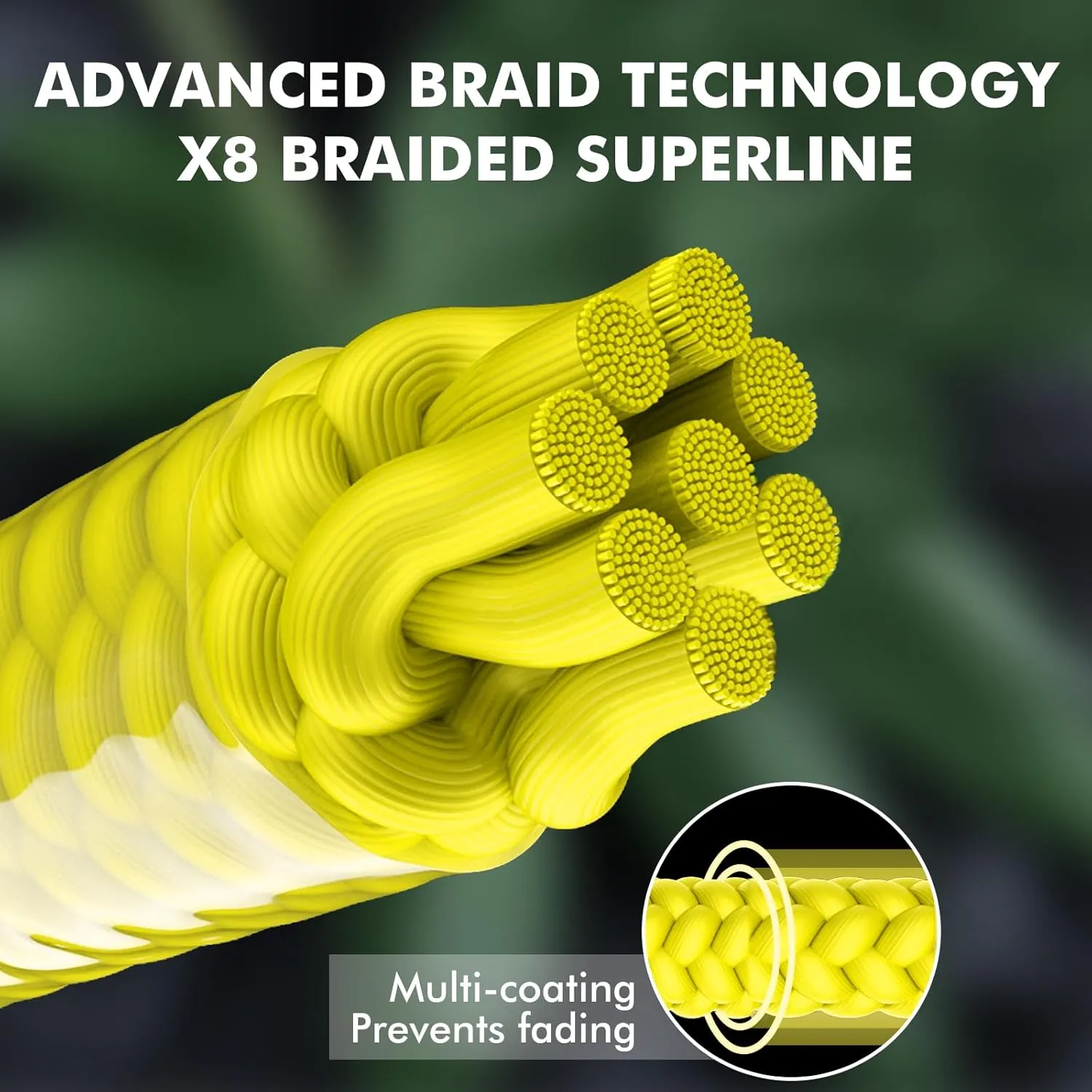 TRUSCEND X8 Braided Fishing Line, Durable and Valuable PE Braid Line for Professional, More Thinner More Smoother Performance for Casting Well, Must-Have Freshwater Fishing Gear, Fishing Gift for Men