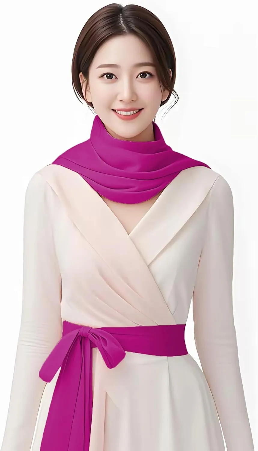 Women Wedding Satin Sash Belt 4'' Wide Double Side Chiffon Sash Bridal Waist Belts