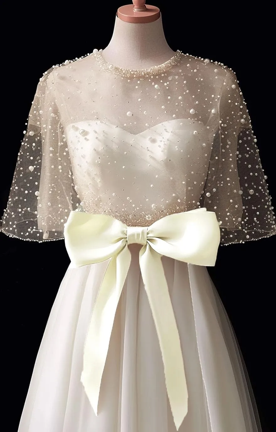 Women Wedding Satin Sash Belt 4'' Wide Double Side Chiffon Sash Bridal Waist Belts