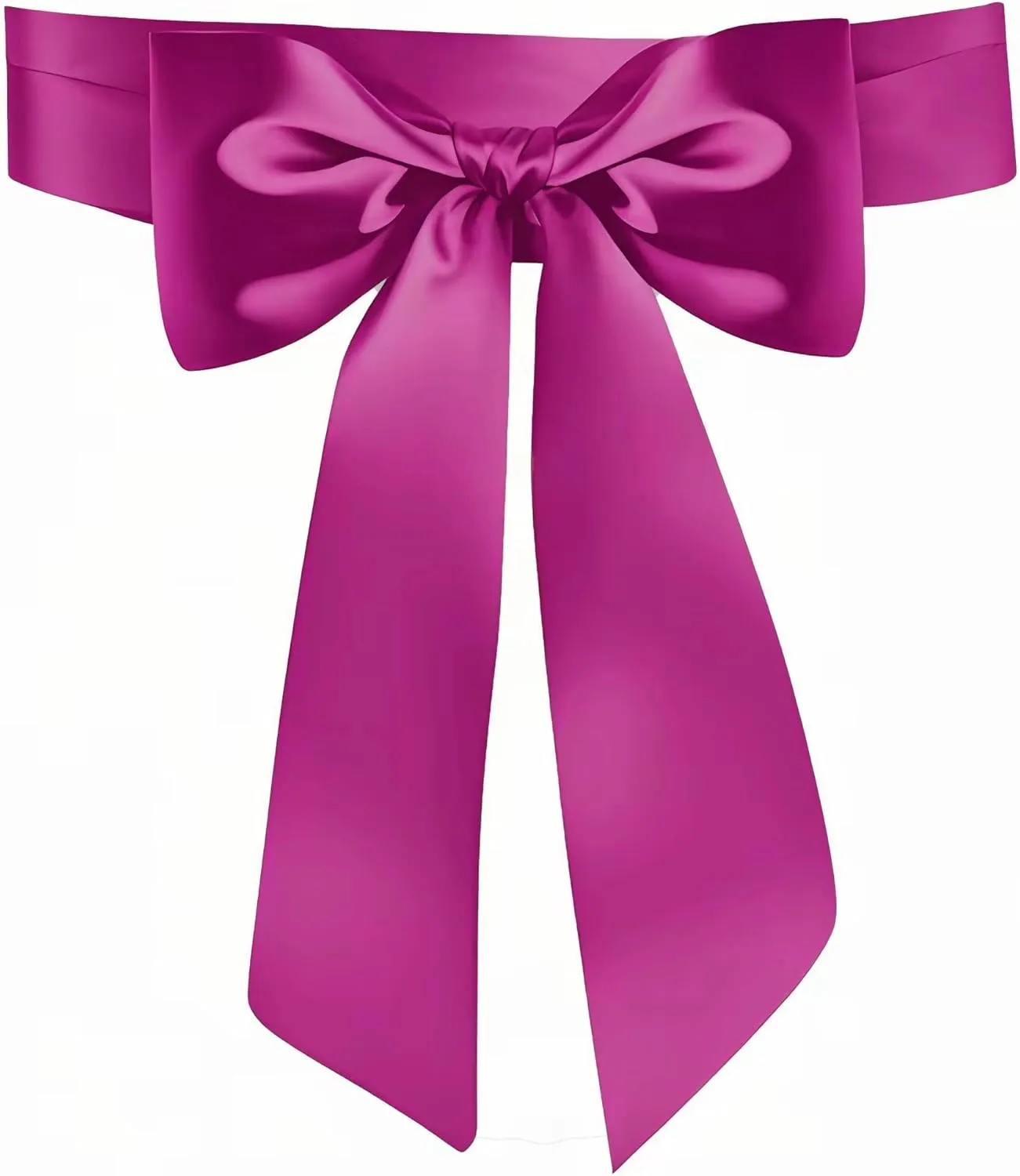 Women Wedding Satin Sash Belt 4'' Wide Double Side Chiffon Sash Bridal Waist Belts