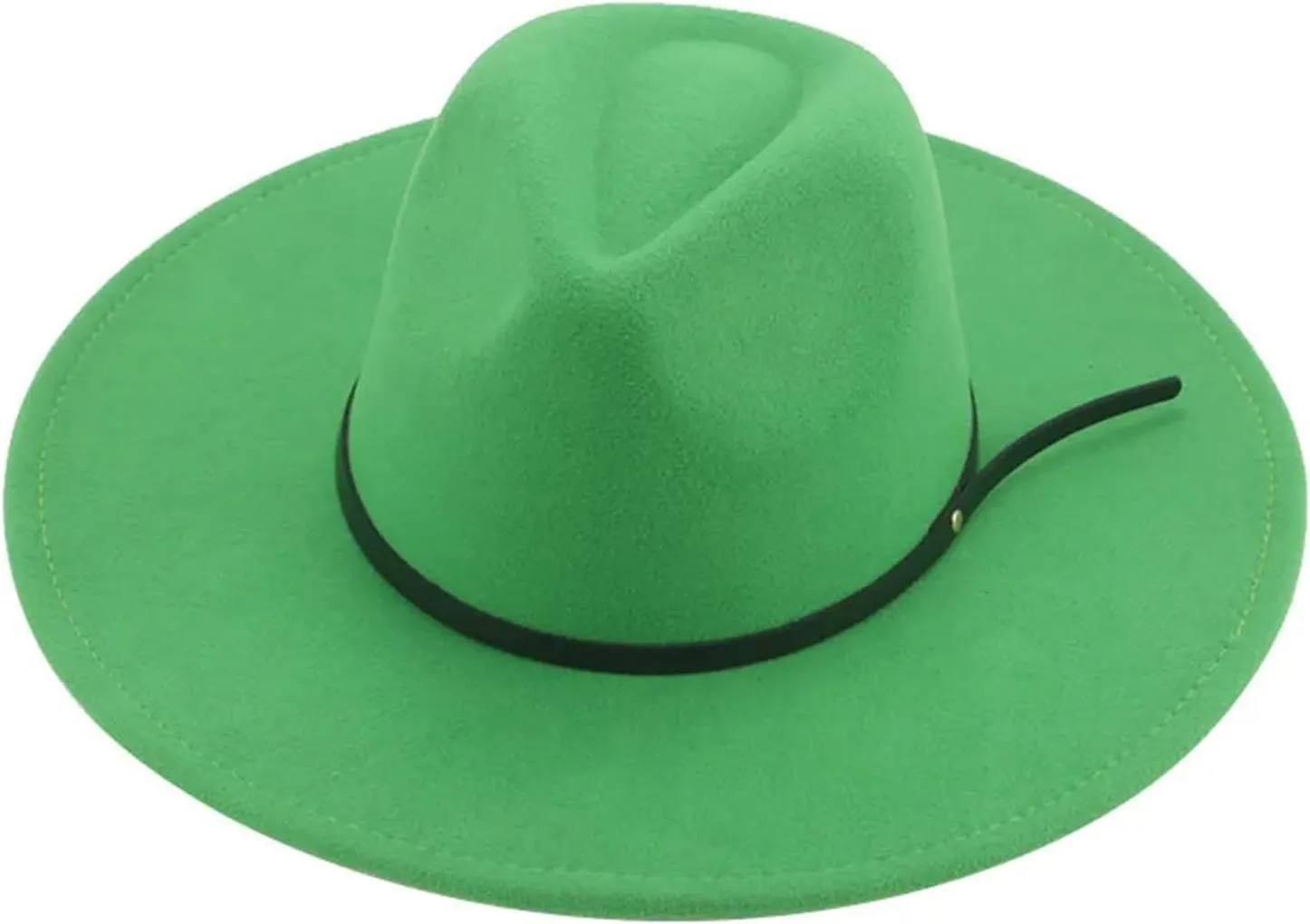 Women Winter Fedora Hat Men's Caps Big Brim Solid Belt Casual Vintage Formal Felted Hats Sombrero