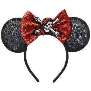 XINXIYAN Pirate Costume Women Pirate Hat Pirate Accessories Mouse Ears Headband(Pirate)